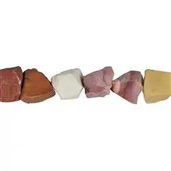 141860612100 Strang Nuggets, Mookait roh, 18-20 x13-15mm (39cm) | Marco Schreier
