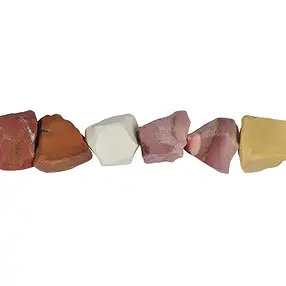 Tiras de pepitas, Mookaite en bruto, 18-20 x13-15mm (39cm) | Marco Schreier