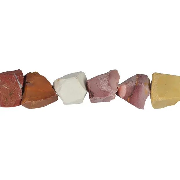 Rang de colliers Nuggets, Mookaïte brut, 18-20 x13-15mm (39cm) | Marco Schreier