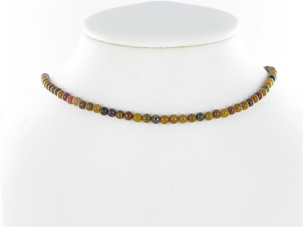 Rang de colliers boules, Bois silicofié, 04mm (38cm) | Marco Schreier