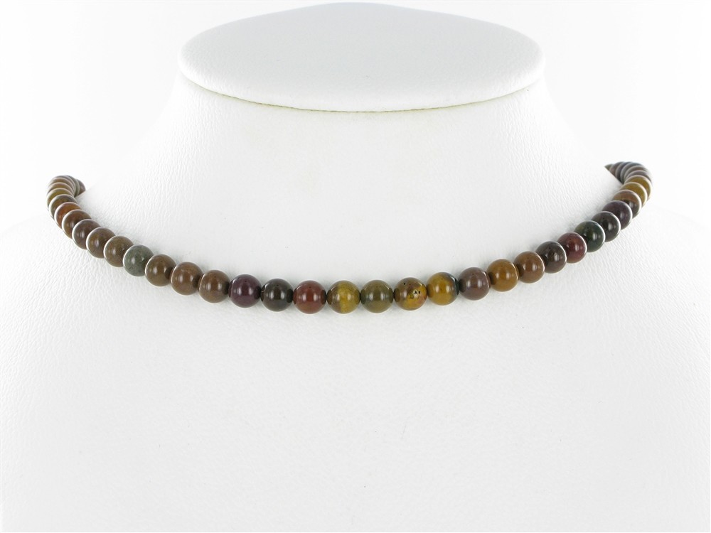 Strang Kugeln, versteinertes Holz, 06mm | GH Edelsteine, Heilsteine & Schmuck