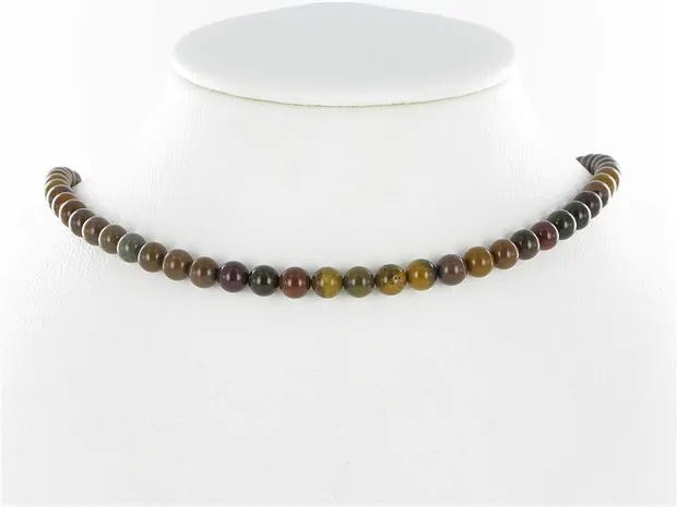 Rang de colliers boules, Bois silicofié, 06mm | Marco Schreier