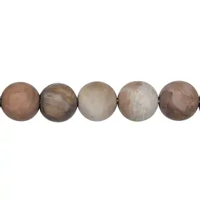 Cuentas de piedras preciosas, Madera petrificada, mate, 14mm (38cm) | Marco Schreier