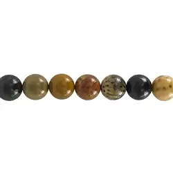 141870101121 Strang Kugeln, versteinertes Palmholz, 14mm | Edelsteine, Heilsteine & Schmuck