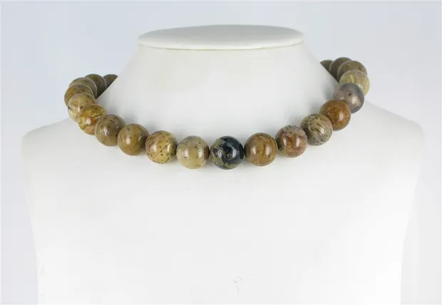 Strang Kugeln, versteinertes Palmholz, 16mm | Edelsteine, Heilsteine & Schmuck