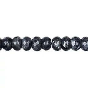 Strang Button, Larvikit, facettiert, 12mm (39cm) | Marco Schreier