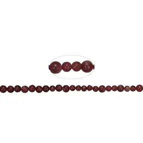 Rang de colliers boules, Thulite, 02 - 03mm (38cm) | Marco Schreier