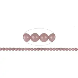 141900100520 Rang de collier boules, Thulite B (Chine), 06mm | Marco Schreier