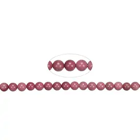 Rang de colliers boules, Thulite A (Chine), 06 - 07mm | Marco Schreier