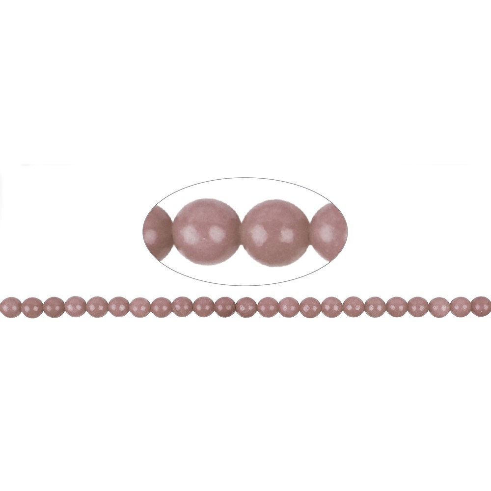 Rang de colliers boules, Thulite, 08-08,5mm | Marco Schreier