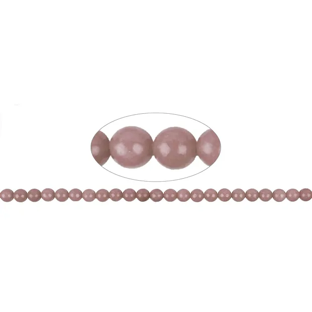 Rang de colliers boules, Thulite, 08-08,5mm | Marco Schreier