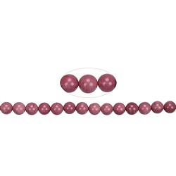 141900100721 Filo di perline, Thulite A, 08mm | Gemme Schreier, pietre curative e gioielli