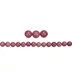 141900100721 Rang de collier boules, Thulite A, 08mm | Marco Schreier