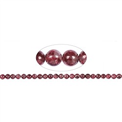 141900100723 Filo di perline, Thulite AA, 08-08.5mm | grossista gemme e pietre curative