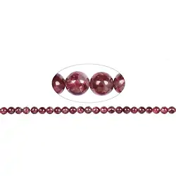 141900100723 Filo di perline, Thulite AA, 08-08.5mm | grossista gemme e pietre curative