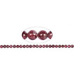 141900100724 Strang Kugeln, Thulit AA, 08-08,5mm | Schreier Edelsteine, Heilsteine & Schmuck