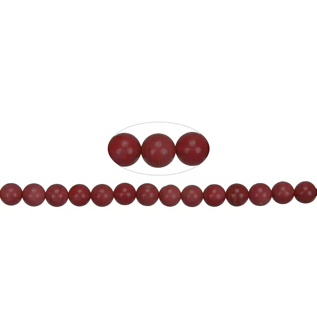 String Beads, thulite AA, 08-08.5 mm | wholesaler gems, healing stones & jewelry