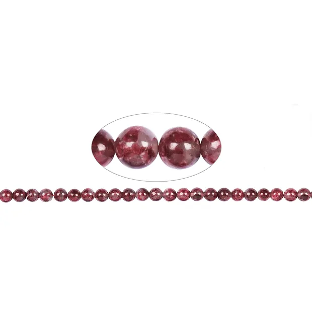 Strang Kugeln, Thulit AA, 08-08,5mm | Schreier Edelsteine, Heilsteine & Schmuck