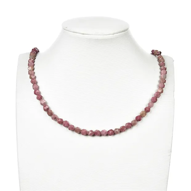 Rang de colliers boules, Thulite, à facettes, 06mm (39cm) | Marco Schreier