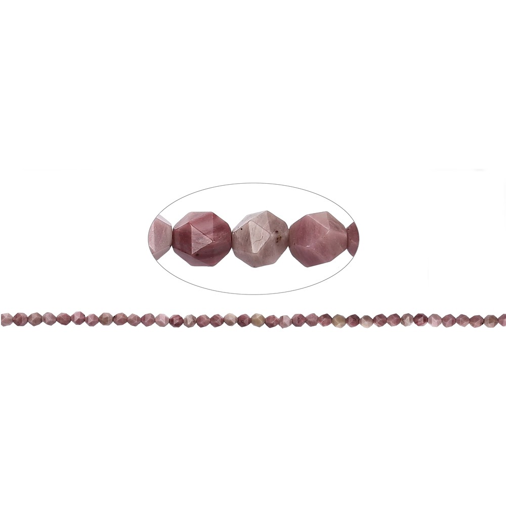 Strang Kugeln, Thulit, facettiert, 06mm (39cm) | Marco Schreier