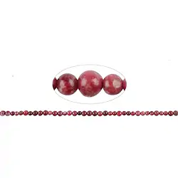 141900112023 Strang Kugeln Thulit, 02,5 - 03mm (39cm) | GH Edelsteine, Heilsteine & Schmuck