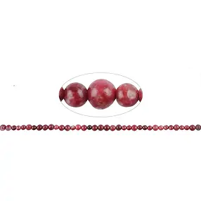 Rang de colliers boules Thulite, 02,5 - 03mm (39cm) | Marco Schreier