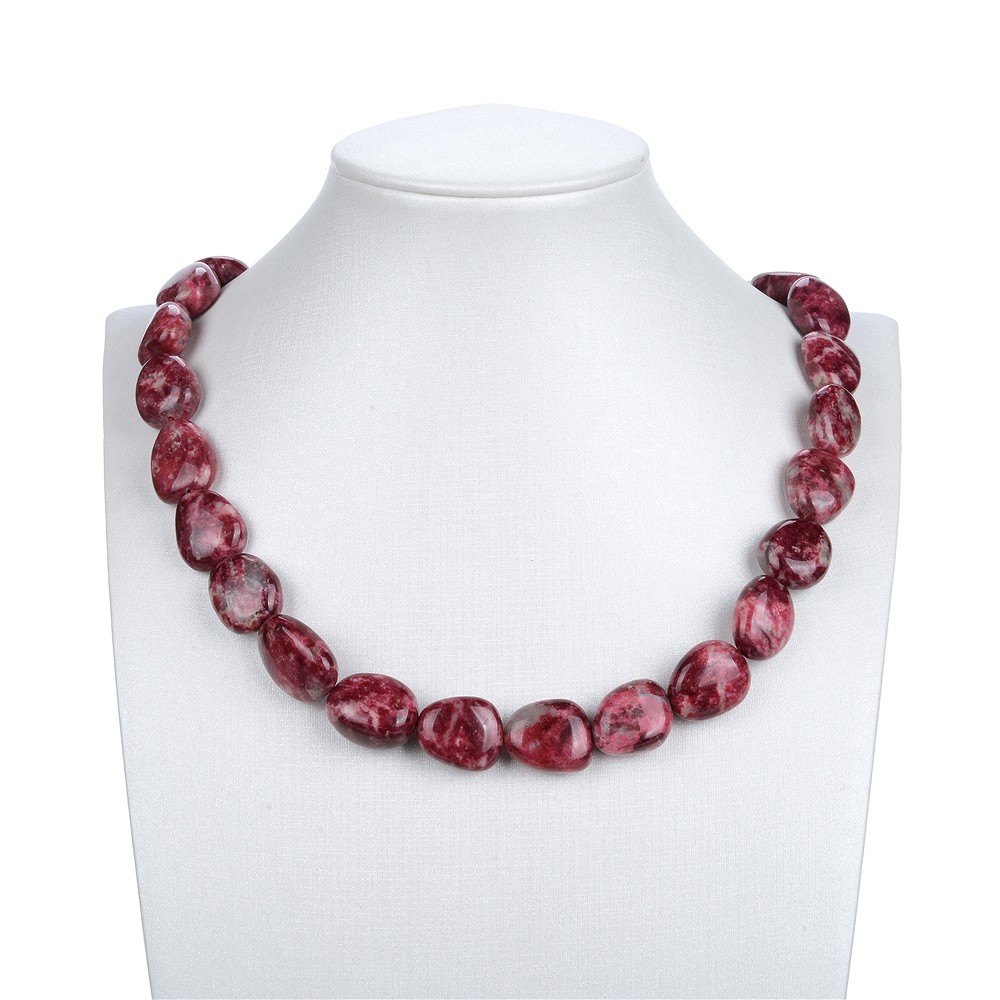 Rang de colliers Nuggets, Thulite, 18 x 14mm (39cm) | Marco Schreier