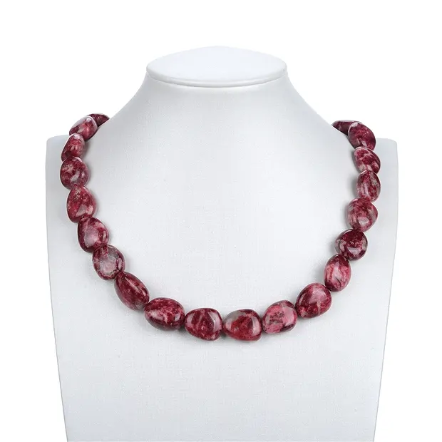 Strand of nuggets, Thulite, 18 x 14mm (39cm) | wholesaler gems & healing stones