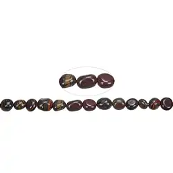 141910627220 Rang de colliers Nuggets, Oeil-de-fer, 07 - 09mm (38cm) | Marco Schreier