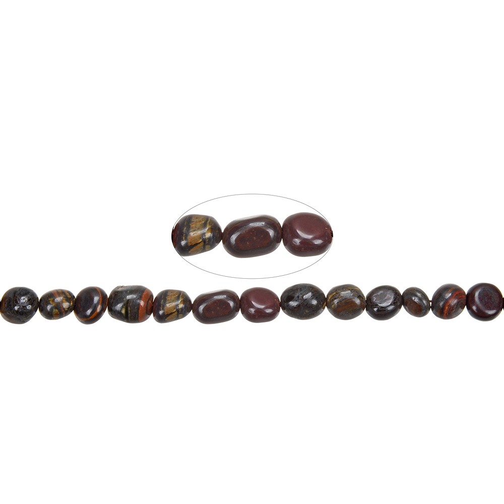 Strang Nuggets, Tigereisen, 07 - 09mm (38cm) | Edelsteine, Heilsteine & Schmuck