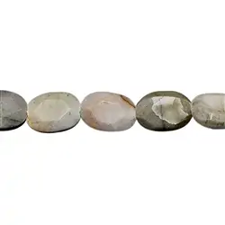 141920314020 Oval strand, Picasso Marble, faceted edge, 06 x 04mm | Marco Schreier
