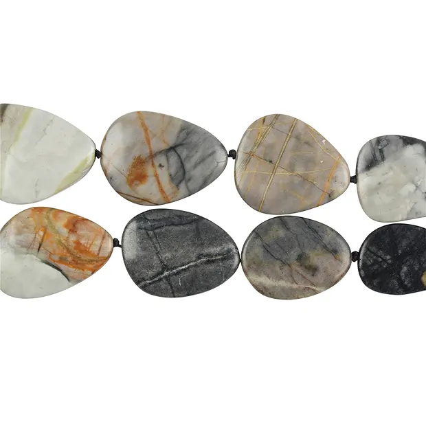 Strand Slabs, Picasso Marble, 28-35 x 22-28mm | wholesaler gems & healing stones