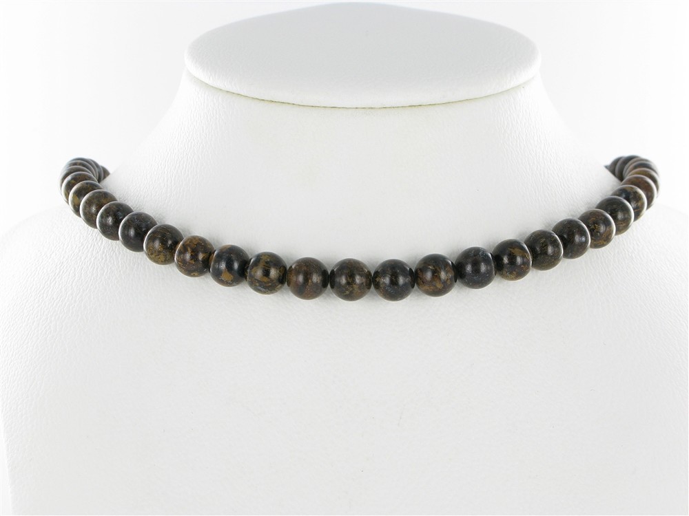 Strang Kugeln, Bronzit, 08mm | Mineralienhandel Edelsteine, Heilsteine & Schmuck