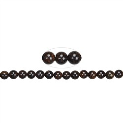 141940100720 Strang Kugeln, Bronzit, 08mm | Mineralienhandel Edelsteine, Heilsteine & Schmuck
