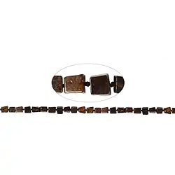 141940207920 Strang Würfel, Bronzit, 06-08 x 06-08mm (43cm) | Marco Schreier