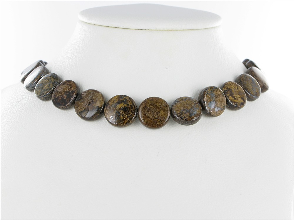 Filo di monete, Bronzite, 16 x 06 mm | grossista gemme e pietre curative