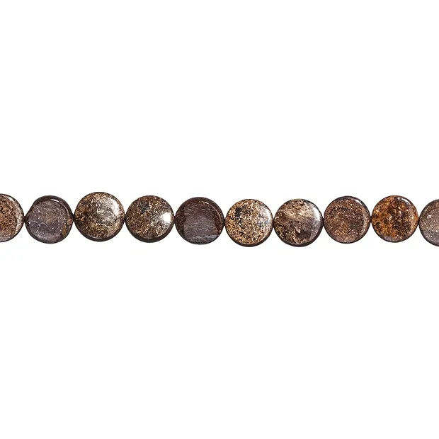 Coin strand, Bronzite, 16 x 06mm | wholesaler gems, healing stones & jewelry