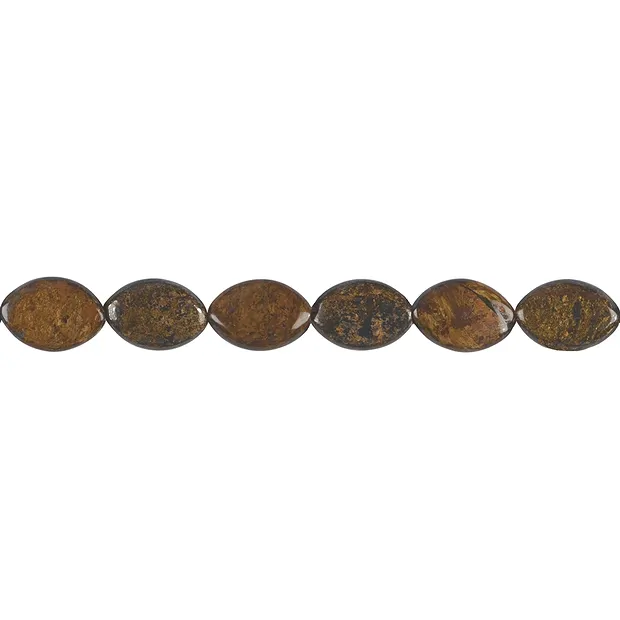 Marquise strand, Bronzite, 15 x 10mm | wholesaler gems, healing stones & jewelry