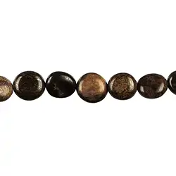 141940602320 Strang Nuggets flach, Bronzit, 10mm | Schreier Edelsteine, Heilsteine & Schmuck