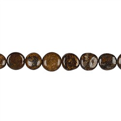 141940602920 Strand disk, Bronzite, 10-11mm | minerals trade - gems, healing stones & jewelry