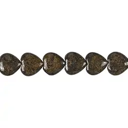 141941104620 Filo di cuore, Bronzite, 14 x 14 mm | Gemme Schreier, pietre curative e gioielli
