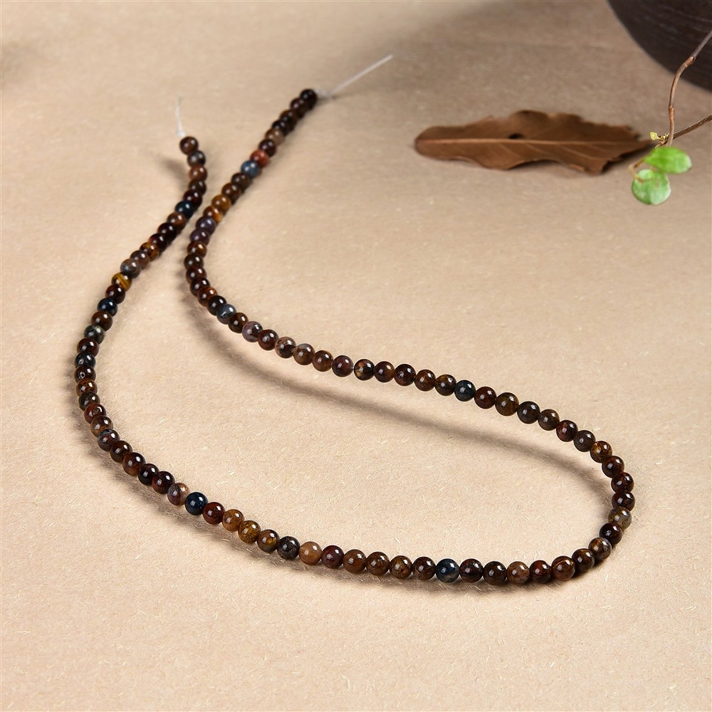 Rang de collier boules, Piétersite, 04mm | Marco Schreier