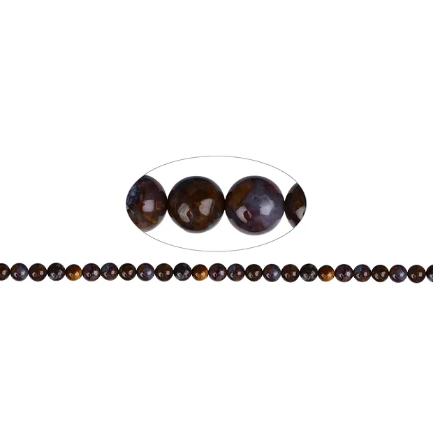 String Beads, Pietersite, 08mm | minerals trade - gems, healing stones & jewelry