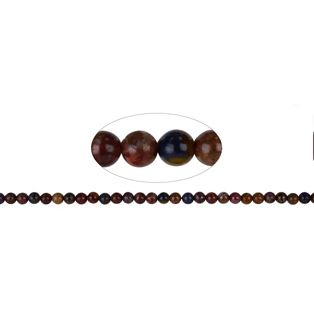 Rang de colliers boules, Piétersite, 06,0 - 06,5mm (39cm) | Marco Schreier