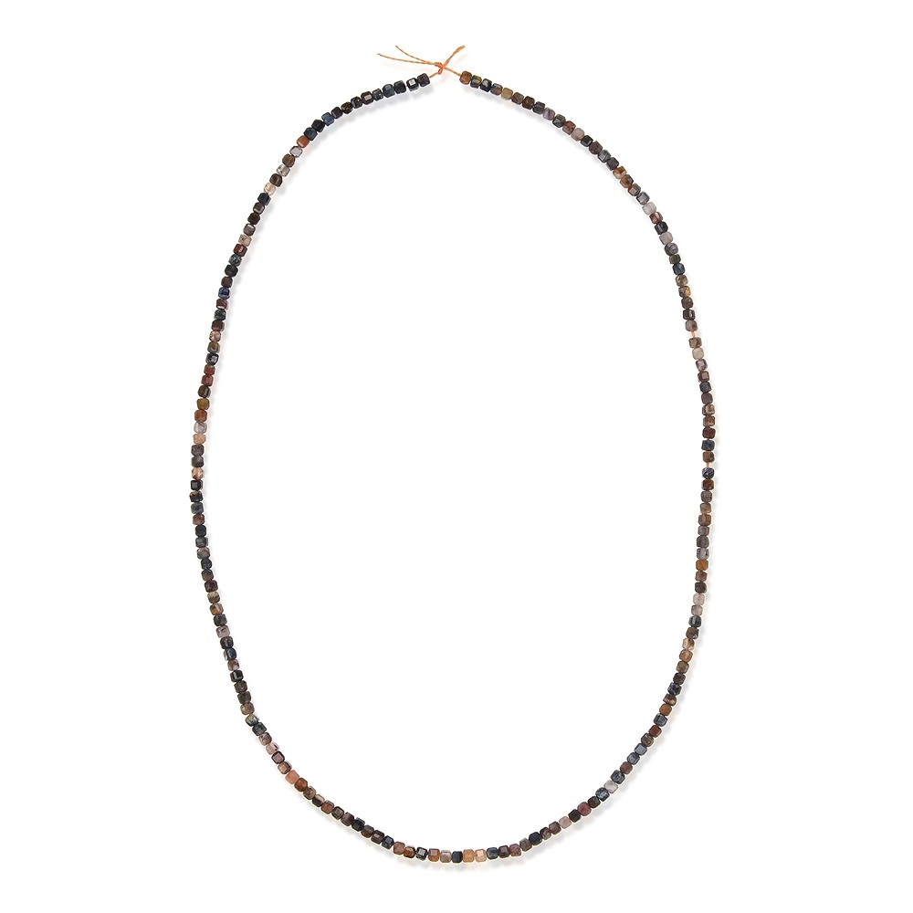 Strand cube, Pietersite, faceted, 02 x 02 x 02mm | Marco Schreier