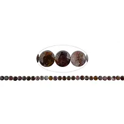 141951465720 Strand Coin, Pietersite, faceted, 05mm | Schreier gems, healing stones & jewelry