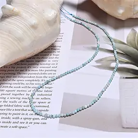 Strang Kugeln, Larimar, facettiert, 02mm (39cm) | Marco Schreier