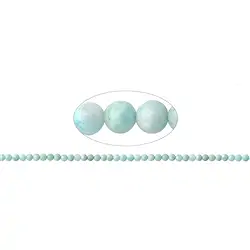 141960100420 Rang de collier boules, Larimar AB, 05mm | Marco Schreier