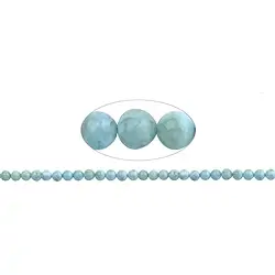 141960100620 Rang de collier boules, Larimar AB, 07mm | Marco Schreier