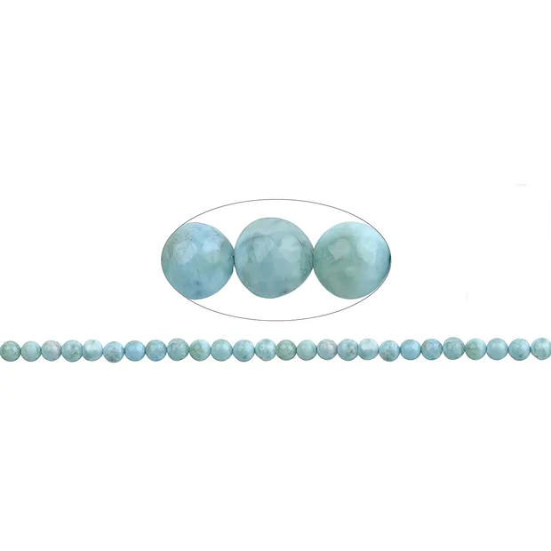 Strang Kugeln, Larimar AB, 07mm | Großhändler Edelsteine, Heilsteine & Schmuck
